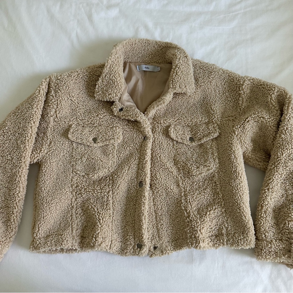 Cropped Teddy Coat